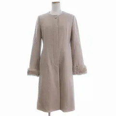 ジェーンマープル Jane Marple コート ノーカラー ロング フェイク