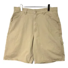 90年代 Levi's リーバイス L2 ペインターショートパンツ ベージュ(メンズ W36)中古 古着 V9067