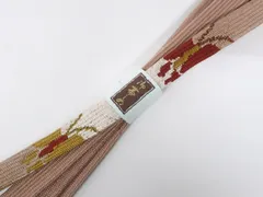 【一輝堂】和装小物 帯締め 帯締 高麗組 金糸 美品 25w12-14480