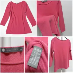 アメリカブランド inCASHMERE インカシミア100% ロールアップ ニットセーター