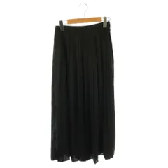 アルアバイル allureville ソリッドサテンランダムタックスカート 1 ブラック /DO ■OS