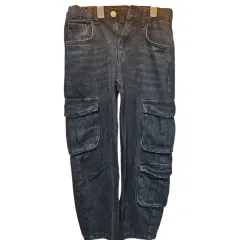 ZARA キッズ ブラック デニム 2点 9y 134