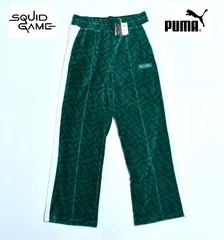 浜崎あゆみ着用 新品 PUMA × イカゲーム T7 ベロアジャージ パンツ L 627433-86