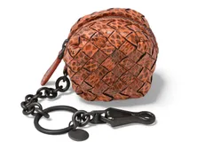 ボッテガヴェネタ キーホルダー/コインケース/ミニポーチ BOTTEGA VENETA イントレチャート 474569 VT201 6542 オレンジ系