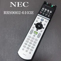 NEC RRS9002-6103E リモコン  除菌 清掃済み 中古 RC5201のサムネイル