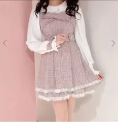 アンクルージュ ピンク ツイード ONE PIECE 量産型 地雷系 リズリサ ディアマイラブ マズ ロジータ