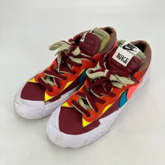 【イオン広店】 中古 NIKE | ナイキ スニーカー KAWS × sacai × Nike Blazer Low DM7901-600 ボルドー/バーガンディー 26cm 【126】