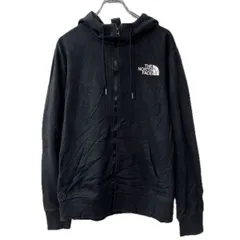 THE NORTH FACE プリントスウェット パーカー M ブラック ノースフェイス フーディー ジップアップ トップス 秋物 a712-6484