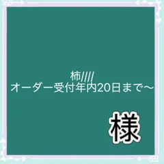 柿////オーダー受付年内20日まで〜様専用