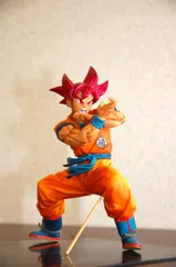 【スミ入れ、汚し加工済み】 ドラゴンボール 孫悟空 フィギュアスーパーサイヤ人ゴッド