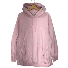 Champion チャンピオン REVERSE WEAVE リバースウィーブ 単色タグ パーカー フーディー プルオーバー ワンポイント刺繡 オーバーサイズ ビックシルエット Mexico製 XLサイズ ピンク