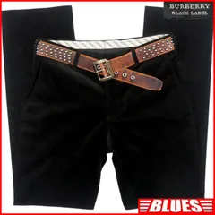 BURBERRY BLACK LABE バーバリーブラックレーベル コーデュロイパンツ W30 黒 チェック メンズ 76 廃盤 ブラック バーバリー_ウエスト73cmから77cm一覧←SEULB屋着古← TY4211
