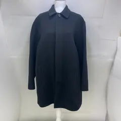 【中古】Donna Karan New York ダナキャランニューヨーク ステンカラーコート ロングコート レディース ブラックのサムネイル