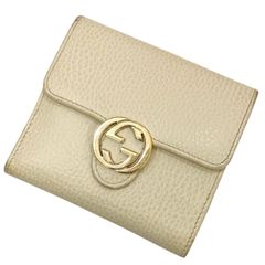 ノ*ラ様 グッチGUCCI ブロンディ ホワイト 二つ折り財布 - メルカリ