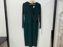 LAUREN RALPH LAUREN ローレンラルフローレン ロング ワンピース カシュクール グリーン 250751548004 サイズ4