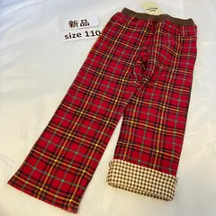 399ミキハウスmikihouse110size 赤チェックパンツ