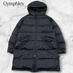 GYMPHLEX ジムフレックス  高級ホワイトグースダウン ロングダウンコート 黒 ブラック 14 ダウン フード付き 軽量 高保温 ナチュラルダウン 定番 人気 レディース 秋冬 アウター 通勤 屋外イベントにもおすすめ
