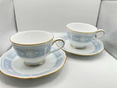 【Noritake】ノリタケ　レースウッドゴールド　カップ&ソーサー　2客