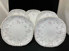【NARUMI】ナルミ　フローラルブティック　スクエア　プレート　18.5cm 5枚