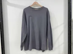 Graphpaper グラフペーパー L/S Crew Neck Tee 長袖Tシャツ size:F グレー チャコール 綿 コットン 使用感有り 日本製 メンズ