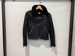 ACNE アクネRITA SHEARLING LEATHER JACKET ダブルライダース レザージャケット 11AW 黒 ブラック トルコ戦 レディース アウター