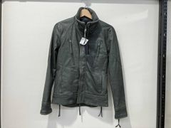 EKAM エカム ダブルジップ ハイネック レザージャケット 少し訳有り