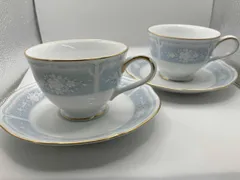 【Noritake】ノリタケ　レースウッドゴールド　カップアンドソーサー　2客
