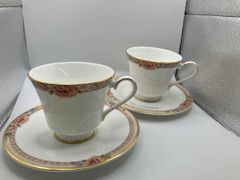 ロイヤルドルトン　カントン　トリオセット② ロイヤルドルトン カントン トリオ セット シノワズリ 金彩 英国