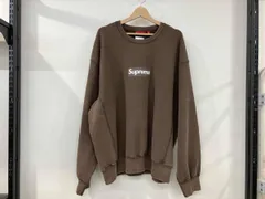 Supreme シュプリーム Washed Box Logo スウェット サイズXXL 茶 ブラウン メンズ ウォッシュド加工 裏起毛 クルーネック