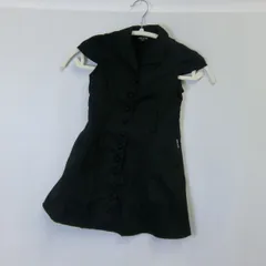 COMMECAISM コムサイズム ベルト付きワンピース ブラック 100cm □〇