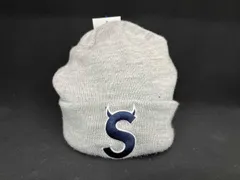 supreme シュプリーム NEW ERA ニューエラ S Logo Beanie ビーニー ニット帽 ツノ ヘザーグレー アクリル 中国製