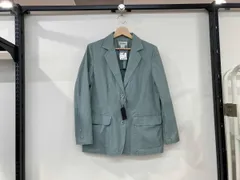 L.L.Bean エルエルビーン テーラードジャケット サイズ4 緑 グリーン コットン100% レディース 裏地無し 三つボタン 90s