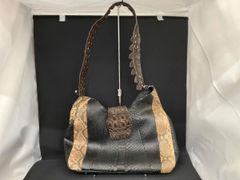イタリア製 BRACCIALINI ショルダーバック 巾着 ブラックゴルド - メルカリ