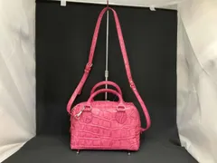 laisser faire by lily レッセフェール リー ショルダーバッグ ハンドバッグ2way エンボスレザー 型押し 革 ピンク 日本製 劣化あり