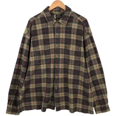 古着 エディーバウアー Eddie Bauer Whidbey Plaid 長袖 フランネルチェックシャツ メンズXL相当/eaa597999