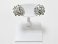 kate spade ケイトスペード 花モチーフ ピアス ラインストーン シルバーカラー 両耳用 レディース アクセサリー ブランド ■質屋 かんてい局 金沢バイパス店■B25-2806