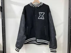 XLARGE エクストララージ スタジャン ブラック サイズ:XL 101214021004 バックロゴ メンズ 袖レザー