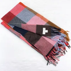 ■JoshuaEllis ジョシュアエリス カシミア 100% 大判 ストール チェック 良品■