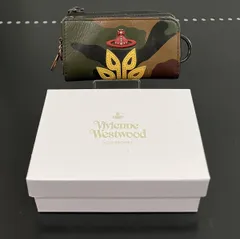 VIVIENNE WESTWOOD ヴィヴィアン ウエストウッド キーケース 総柄 迷彩 オーブ 小銭入れ 箱あり ロゴ 財布 二つ折り インポート