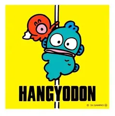 SRN3857-210 キャラクター ステッカー シール  ハンギョドン（ ロープ )  ステッカーハンギョドン はんぎょどん ポップ レトロ はぴだんぶい サンリオ おしゃれ かっこいい マーク ワッペン デコステッカー ビニール