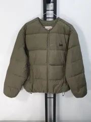 Lee リー 軽量 ダウン ジャケット カーキ s