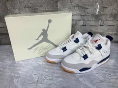 NIKE ナイキ スニーカー SB×エアジョーダン4 DR5415-100 サイズ26.5 ホワイト ネイビー 