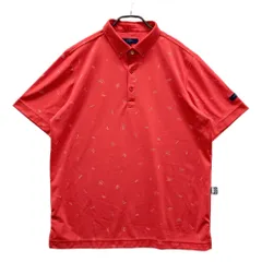 サイズ：LL CALLAWAY キャロウェイ ×TOY STORY 半袖ポロシャツ ボタンダウン 総柄 レッド系 [240101529612] ゴルフウェア メンズ ストスト