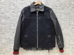 DIESEL ディーゼル 切替レザーブルゾン スタジャン レイアード風