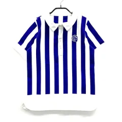 サイズ：1 PEARLY GATES パーリーゲイツ  半袖ポロシャツ ストライプ柄 ホワイト系 [240101560537] ゴルフウェア レディース ストスト