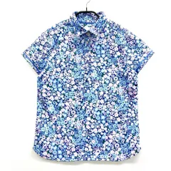 サイズ：L CALLAWAY キャロウェイ  半袖ポロシャツ 花柄 ブルー系 [240101563790] ゴルフウェア レディース ストスト