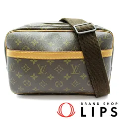 ルイ・ヴィトン リポーターPM M45254 モノグラム レディース ショルダーバッグ ブラウン  美品 【中古】