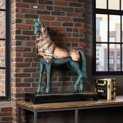 オブジェ エレガント 馬 うま ウマ 干支 置物 樹脂像 モダン 高級 美術