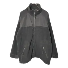 00年代 米軍実物 U.S.ARMY ECWCS GEN2 フリースジャケット ミリタリー ブラック(メンズ LARGE)中古 古着 V8383