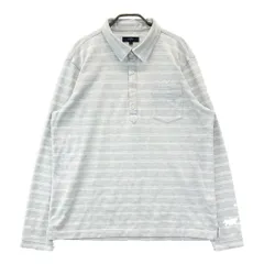 サイズ：3L CALLAWAY キャロウェイ  長袖ポロシャツ ボーダー柄 グレー系 [240101582025] ゴルフウェア メンズ ストスト